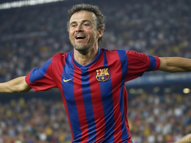Luis Enrique y su inolvidable quincena goleadora de 1997: cuatro goles de cabeza consecutivos