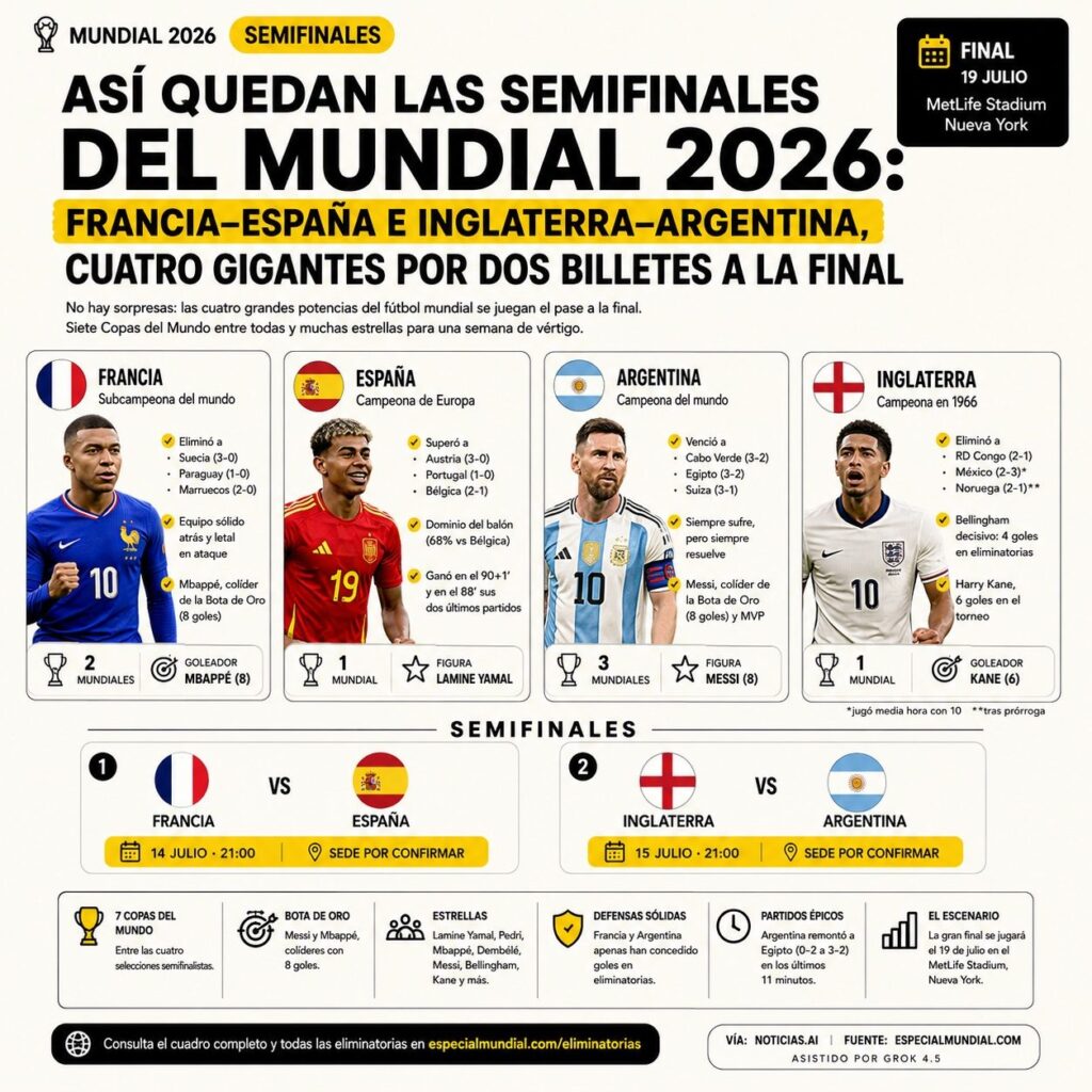 semifinales mundial 2026